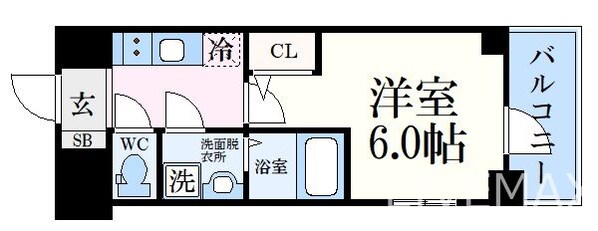 新開地駅 徒歩3分 11階の物件間取画像